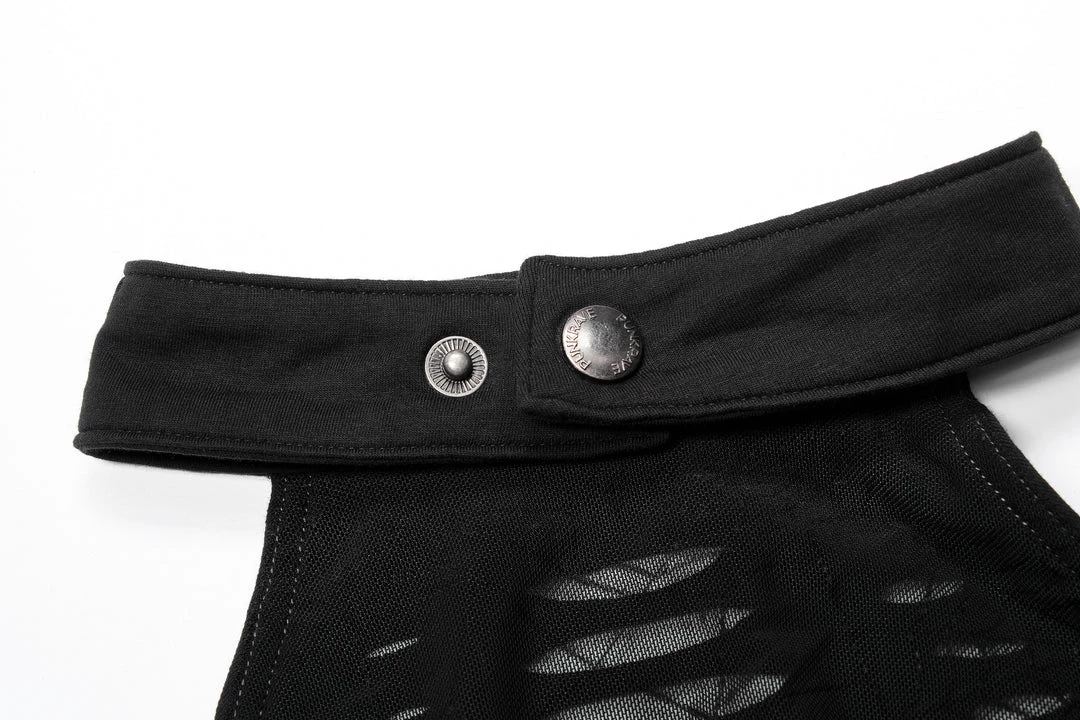 Punk Rave Women's Stuff Grunge Ripped Skull Halter Crop Top 10 Punk Rave Women's Stuff Grunge Ripped Skull Halter Crop Top