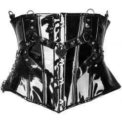 Punk Rave Women's Stuff Gothic Patent Leather Corset 21 Punk Rave Women's Stuff Gothic Patent Leather Corset
