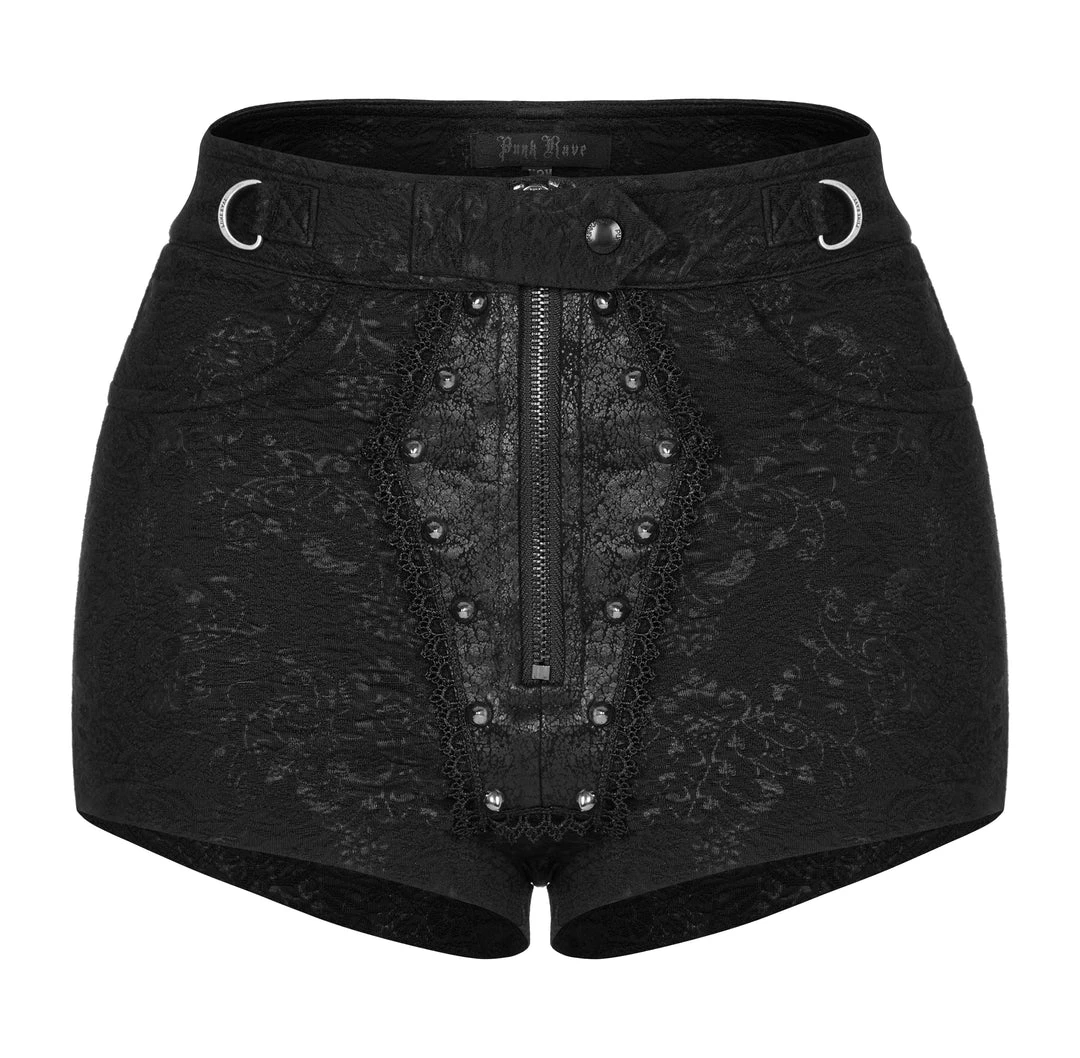 Punk Rave Gothic Coffin Shorts 11 Punk Rave Gothic Coffin Shorts
