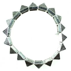 Cupcake Cult Pyramid Bracelet - Silver