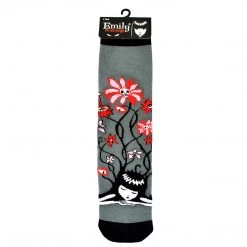 Emily The Strange Flower Knitted Cotton Crew Socks 9 Emily The Strange Flower Knitted Cotton Crew Socks