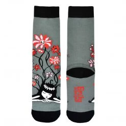 Emily The Strange Flower Knitted Cotton Crew Socks