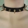 Ape Leather Chokers And Collars Choker With Long And Short Spikes