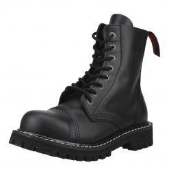 Angry Itch 8-Hole - Black Leather Boots