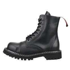 Angry Itch 8-Hole - Black Leather Boots