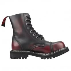 Angry Itch 8-Hole - Burgundy Rub-Off Leather Boots Men's Stuff