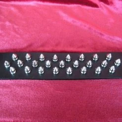 Ape Leather 3-Row Spiked Wristband