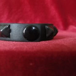 Ape Leather Single Row Pyramid Wristband Wristbands And Cuffs