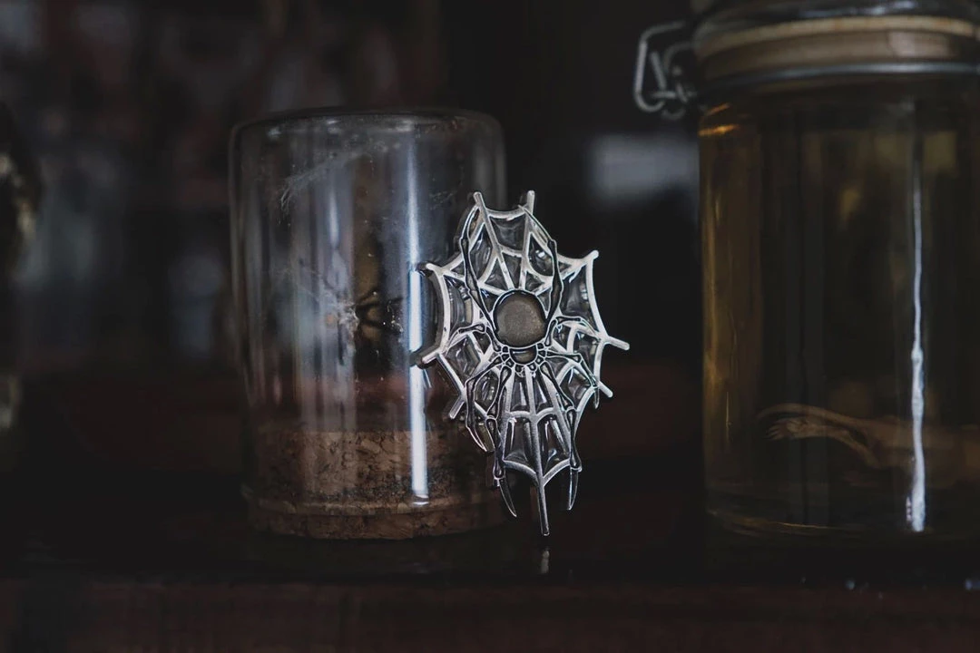 Lively Ghosts Pins Arachnophobia Enamel Pin 4 Lively Ghosts Pins Arachnophobia Enamel Pin