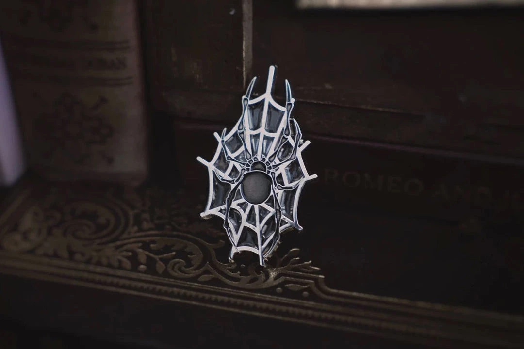 Lively Ghosts Pins Arachnophobia Enamel Pin 3 Lively Ghosts Pins Arachnophobia Enamel Pin