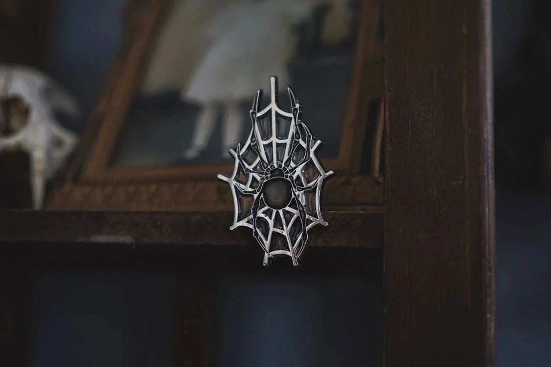 Lively Ghosts Pins Arachnophobia Enamel Pin 5 Lively Ghosts Pins Arachnophobia Enamel Pin