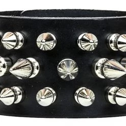 Funk Plus Spiked Bracelet With 3 Rows Of Short & Long Spikes Men's Stuff