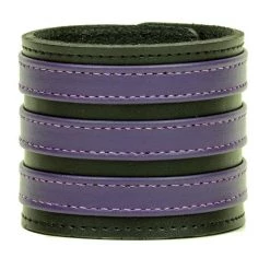 Funk Plus Three Row Purple Strap Soft Bracelet Wristbands And Cuffs