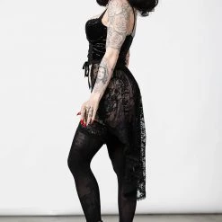 Killstar Be Veiled Lace Basque Women's Stuff