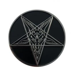 Kreepsville666 Black Goathead Baphomet Enamel Pin