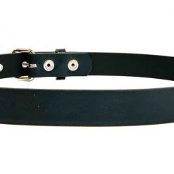 Funk Plus Black Vegan Leather Plain Belt