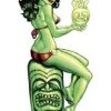 Poster Pop BigToe Green Goddess Sticker