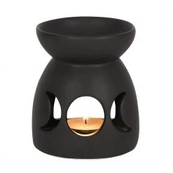 Gothic Gifts Black Triple Moon Cut Out Oil Burner Gift Ideas