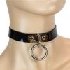 Funk Plus Black Choker With Loop And Ring – Vinyl
