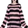 Killstar Courtney Distress Knit Sweater