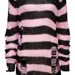 Killstar Courtney Distress Knit Sweater