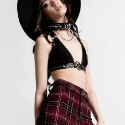 Killstar Crimson Daze Halter Top Women's Stuff