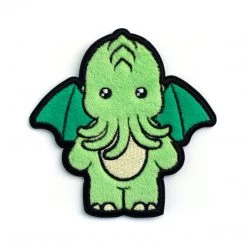 LuxCups Creative Fuzzy Cute-thulhu Patch Patches