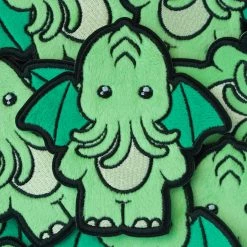 LuxCups Creative Fuzzy Cute-thulhu Patch Patches