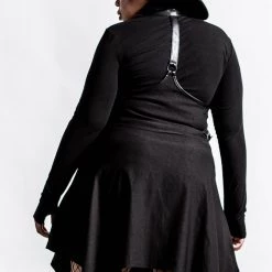 Killstar Dazed & Confused Suspender Skirt [BLACK] Women's Stuff