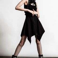 Killstar Dazed & Confused Suspender Skirt [BLACK] Women's Stuff