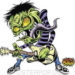 Poster Pop Dirty Donny Guitar Warrior Sticker Gift Ideas