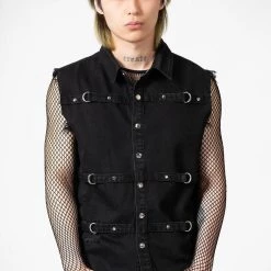 Killstar Ervin Button-Up Vest Men's Stuff