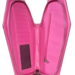 Lux De Ville Bags & Backpacks Elvira Coffin Wallet Clutch Bubbly Pink Sparkle