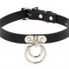 Funk Plus Vegan Leather Double Ring Choker