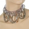 Funk Plus Clear Vinyl 3-Ring Hanging Chain Choker Chokers And Collars
