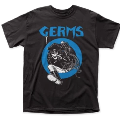 Impact Merchandising Men's Stuff Germs – Leather Skeleton T-Shirt