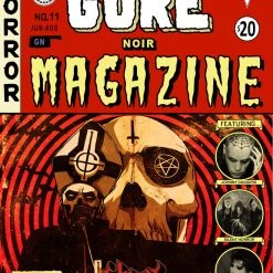 Books Gore Noir Magazine #11- Ltd Edition 3D Ghost Reversible Cover By Daniel Vega