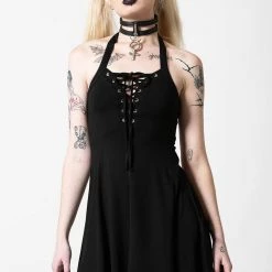 Killstar Gothica Halter Dress Women's Stuff