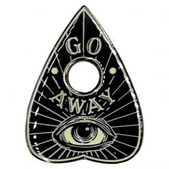 Kreepsville666 Go Away Glow Planchette Enamel Pin