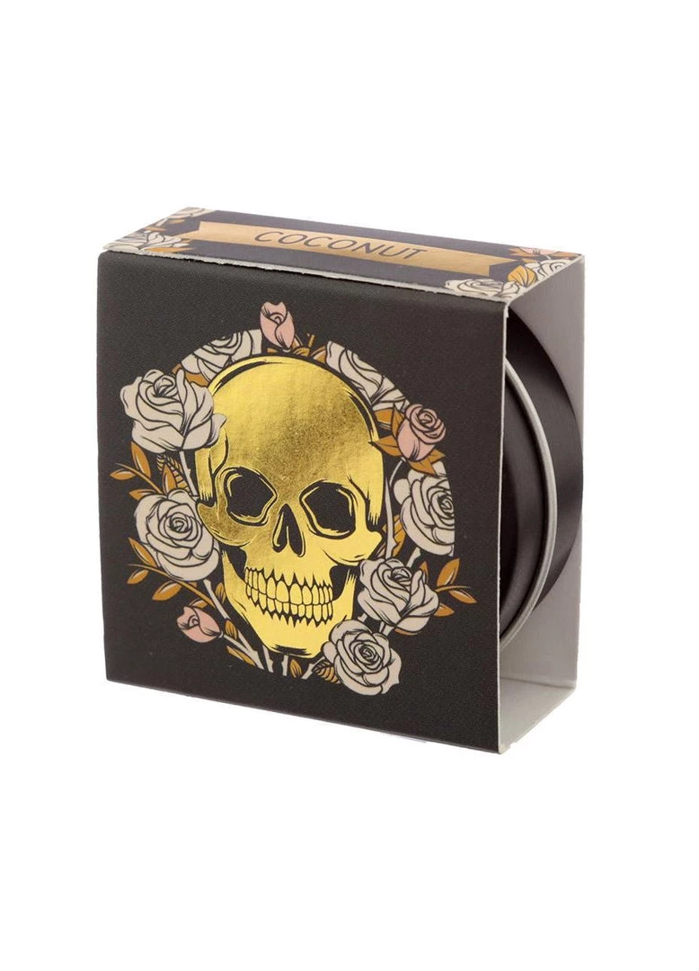 Other Gothic Gifts Skull & Roses Coconut Lip Balm Tin 3 Other Gothic Gifts Skull & Roses Coconut Lip Balm Tin
