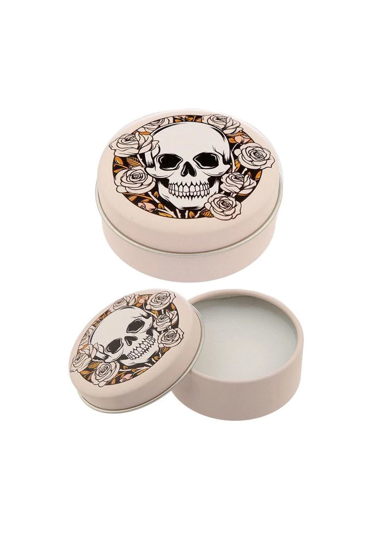 Other Gothic Gifts Skull & Roses Vanilla Lip Balm Tin 4 Other Gothic Gifts Skull & Roses Vanilla Lip Balm Tin
