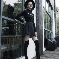 Punk Rave Women's Stuff Hardcore Girl Pleated Skirt