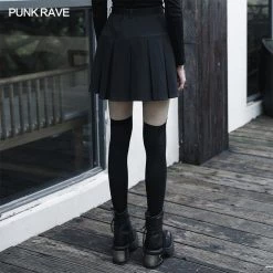 Punk Rave Women's Stuff Hardcore Girl Pleated Skirt