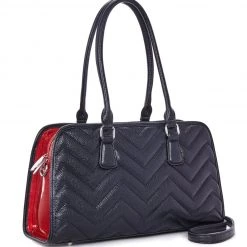 Lux De Ville Hellraiser Tote Black And Red Venom Sparkle Bags & Backpacks