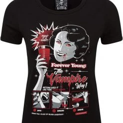 Killstar Forever Young Ringer Top Women's Stuff 7 Killstar Forever Young Ringer Top Women's Stuff
