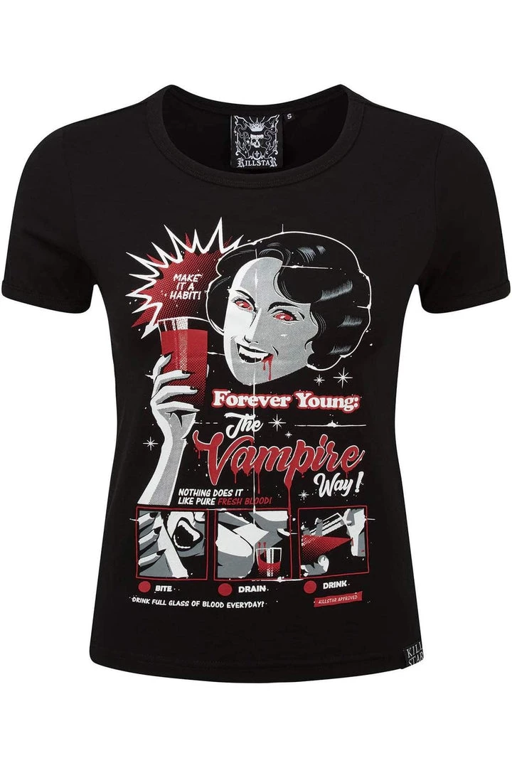 Killstar Forever Young Ringer Top Women's Stuff 5 Killstar Forever Young Ringer Top Women's Stuff