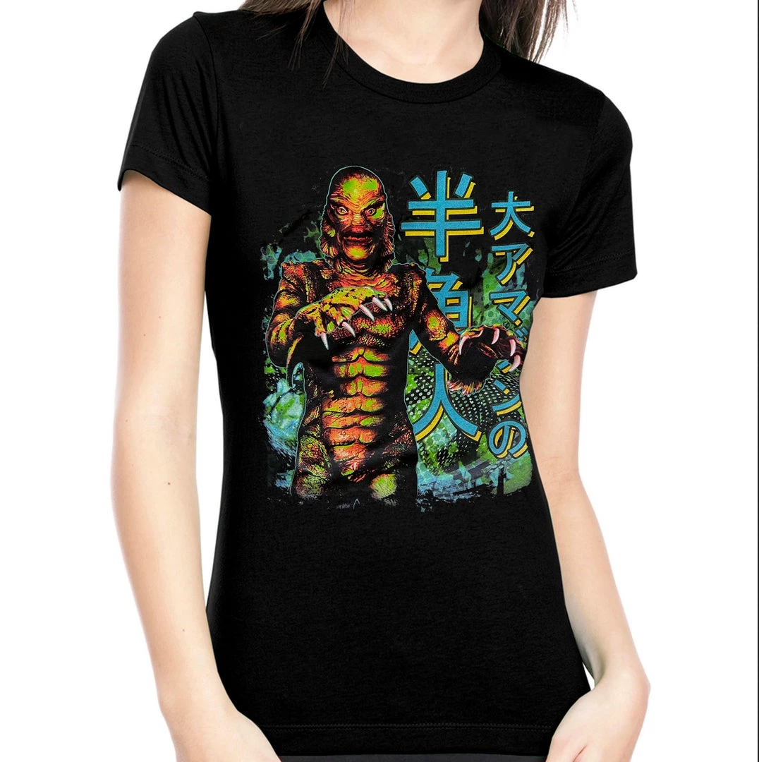Rock Rebel Japanese Creature From The Black Lagoon Women's T-Shirt 3 Rock Rebel Japanese Creature From The Black Lagoon Women's T-Shirt