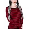 Killstar Jett Long Sleeve Top - Blood Women's Stuff