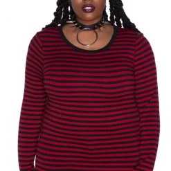 Killstar Jett Long Sleeve Top - Blood Women's Stuff