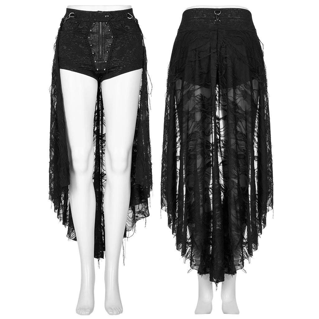 Punk Rave Gothic Coffin Shorts 7 Punk Rave Gothic Coffin Shorts